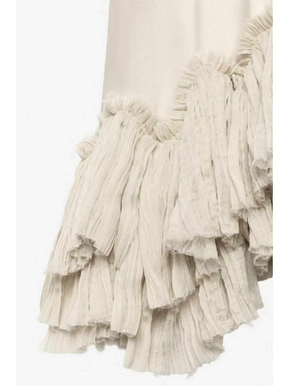 ZARA ASYMMETRIC RUFFLED DRESS - THE ITEM - Picture 9 of 9